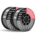 0.035 Flux core Welding Wire, 2 Spools E71T-GS Low Splatter gasless Carbon Steel Mig Welding Wire Compatible (0.035-inch 10LB 2pk)