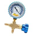 0-14psi Vacuum Gauge Stainless Steel 1/8inch Pressure for Pumps Accurate Air Gauge Automotive