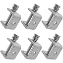 0-25Mm Mini Stainless Steel C Clamps for Mounting, 6Pcs Heavy Duty Woodworking U Clamp Set Tiger Clamp Tools with Stable Wide Jaw Opening & Protective Pads for Welding/Carpenter(6Pcs)