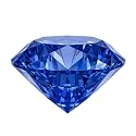 0.5-4.0 Carat Round Cut Blue Sapphire Loose Stone, Lab Created Corundum Gemstone, VVS Clarity Loose Gem with AGL Certificate for Ring, Pendant, Earrings, Jewelry Making Gift