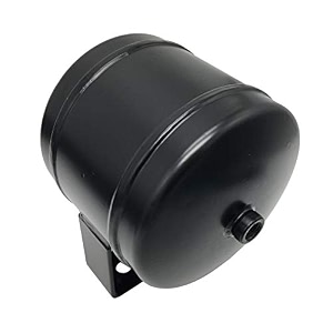 05 gallon air tank air reservoir tank with 14 inches npt ports black