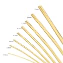 Copper Metallic String Wire Resistant Strong Line for Jewellery Making/Earring/Necklace/Bracelet/Beading/Art DIY Projects & Other Crafts (1, Gold, 0.5 mm)