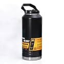 0.66 Gallon Large Insulated Water Bottle with Handle, 84 oz, Black, 2500 ml Tumbler Jug, Insulated Container, Insulated Jar, Leak-Proof, 304 SS Thermal Mug, Hot/Cold Beverages, Sports, Travel, Gym