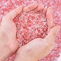 0.88 Lb Red Crystal Chips Stone Crushed Quartz Glass, Small Decorative Pebbles Bulk Tumbled Stones Polished Rocks Pieces for Crafts, Vases Filler, Succulent Plants, Aquarium Gravel Rocks
