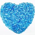 0.88LB Blue Fish Tank Gravel Aquarium Glass Stones Sea Glass Pebbles Aquarium Gravel Rocks Fish Tank Rocks, Beads Pebbles Rock Sand Glass Gems Stones for Vase Filler Fish Turtle Tank Decoration