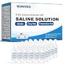 0.9% Sterile Saline Solution Single-Use Vials, 30 x 5 mL, For All Ages