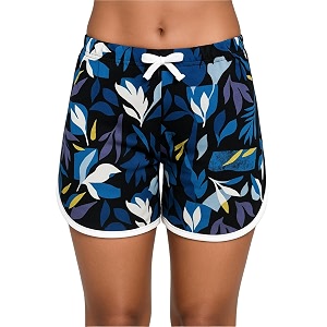 0-degree womens printed lounge shorts  soft cotton-blend nightwear with drawstring waist  lightweight relaxed-fit sleep amp home wear