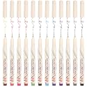 01 Micro Fine Point Pen Set - 12 Waterproof Archival Ink Colors, 0.25mm Fineliner Pens for Art Illustrations, Sketching, Anime, Manga, Technical Drawings &amp; Scrapbooking