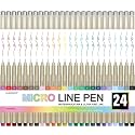 01 Micro Pen, Waterproof Archival Ink, 0.25mm Fineliner Ink Pens for Artist Illustration, Sketching, Anime, Manga, Technical Drawing and Scrapbooking,Fine Point Pen