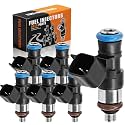 0280158191 Upgraded 4-hole Fuel Injectors Fit for: Ford F150 2011-2014, Explorer 2011-2016, Edge 2011-2015, for:-Mustang 2011-2014; for:-Lincoln MKX 2011-2018 Set Of 6