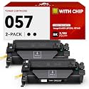 057 Black Toner Cartridge 057 Toner Compatible with Canon MF455dw MF451dw MF445dw MF443dw MF453dw LBP226dw LBP227dw LBP228dw Printer (with Chip)