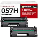 057H Toner Cartridge Black 2-Pack with chip High Yield Replacement for Canon 057 CRG-057 057H Compatible for Canon ImageCLASS MF445dw MF448dw LBP226dw LBP227dw LBP228dw MF449dw MF445 Laser Printer Ink