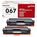 inkalfa 067 067H Black Toner Cartridge 2 Pack for Canon MF656CDW MF654CDW