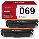 069 Black Toner Cartridge 2-Pack Replacement for Canon 069 069H MF753Cdw