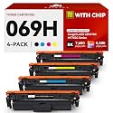 069H High Capacity Toner Cartridge Compatible Replacement for Canon 069H 069 Works with Canon Color imageCLASS LBP670C MF750C Series MF753Cdw MF751Cdw MF754Cdw LBP674Cdw LBP673Cdw Printer 4-Pack