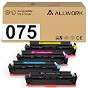 075 Toner Cartridge Compatible Replacement for Canon 075 075H Toner Cartridge Set Works for Canon Color imageclass MF665cdw MF662Cdw MF663Cdw LBP646Cdw LBP647Cdw LBP640 MF660 Series Printer, 4 Pack