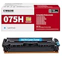 Cyan 075H 075 MF660 LBP640 Replacement for Canon 075 075H Toner Cartridge Compatible with Canon Color imageclass MF665Cdw, MF663Cdw, MF662Cdw, LPB647Cdw, LBP646Cdw Printer（Cyan）