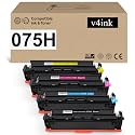 075H 075 Toner Cartridge Set 4 Pack High Capacity Replacement for Canon 075
