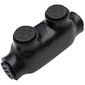 1/0-14AWG Insulated 1 Port Inline Splice Connector Black Wire Connectors,Allen Hex 3/16" Insulated Cable Connectors Pre-Loaded Oxide Inhibitors,UL Listed(1pcs)