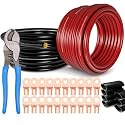 1/0 Gauge Battery Cable 40ft Red/Black CCA Power/Ground Wire W/Cable Cutter