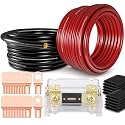 1/0 Gauge Battery Cable Kit 40ft 0 Gauge Wire W/ 250A Fuse Holder & Lugs