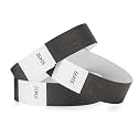 1,000 WristCo Black Tyvek Wristbands for Events