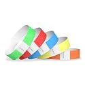 1,000 WristCo 5-Color Variety Pack Tyvek Wristbands for Events