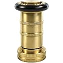 1-1/2" Fire Hose Nozzle Brass NPSH/NPT Fire Nozzle 85GPM 100PSI