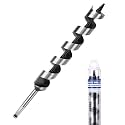 1-1/2" X 11.8" Auger Bit for Wood, 38x300mm Hex Long Auger Drill Bit