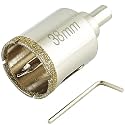 1 1/2 Inch (38mm) Diamond Hole Saw with Pilot Bit, 1.5" Tile Hole Saw with Center Drill Bit for Marble, Granite, Ceramic, Porcelain Tiles, 1-3/8" Depth of Cut for Thick Countertops