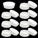 1-1/4 In/32 mm White Plastic Hole Plugs, Door Screw Hole Cover