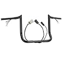 1 1/4" Fat 14" Rise 2008-2013 Street Glide Handlebars, Black