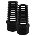1-1/4 Inch Threaded Suction/Overflow Strainer, Screen Strainer 1-1/4 Inch (2 Pieces)