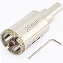 1 1/8" Diamond Hole Saw with Pilot Bit, DaduoRi 1 1/8 Inch Tile Drill Bits for Granite, Ceramics, Porcelain Tiles, Marble, Glass, Stones, 1 1/2" Depth of Cut for Thick Countertops (28mm)