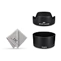 (1+1) Lens Hood for Canon R50 R100 Dual Lens Kit (RF-S 18-45mm F4.5-6.3 is STM and RF-S 55-210mm F5-7.1 is STM) Replaces ET-60B and EW-53 Lens Hood