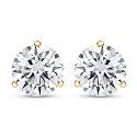 1-10 CT  Lab Grown Round Cut Diamond Stud Earring