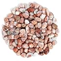 1.1lb Natural Crushed Pink Botswana Agate Crystal Chips Bulk