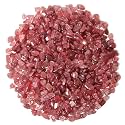 1.1lb Natural Crushed Red Strawberry Quartz Crystal Tumbled Chips-Healing Crystals Chips Bulk, Crushed Crystal Gemstones for Crafts, Beautiful Package for Gift(Red Strawberry Quartz)