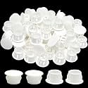1/2" (13 mm) Plastic Plugs for Round Holes, White Screw Hole Cover