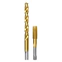 1/2"-13 UNC Tap and 27/64" Drill Bit Kit, M2 HSS Drill and Tap Set, Combination of Drill and Tap Kit for Metal