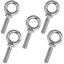 1/2"-13 x 1-1/2" UNC Lifting Shoulder Eye Bolts Marine Grade 5Pack