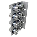 1/2" Body 5/8" SAE Thread | Agricultural Couplers Hydraulic Quick Connect with Break Away Mounting Bracket | ISO 5675 Ag Pioneer Style Couplers | Push/Pull Heavy-Duty Coupling | Model TL132B-8