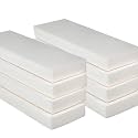 1.2" Extra Thick Garage Wall Protector 8 Pack - Self-Adhesive Car Door Protector Foam Bumper Guards for Garage Walls, Parking Aid to Prevent Dings & Scratches, Concrete Drywall Friendly, White