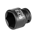 1/2 Inch Drive x 32mm Shallow 6PT CR-MO Impact Socket for Removing Axle nut