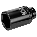 1/2 Inch Drive x 33mm Deep 6PT CR-MO Impact Socket for Removing Axle nut