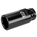 1/2 Inch Drive x 26mm Deep 6PT CR-MO Impact Socket for Removing Axle nut