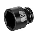 1/2 Inch Drive x 30mm Shallow 6PT CR-MO Impact Socket for Removing Axle nut