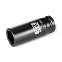 1/2 Inch Drive x 22mm Deep 6PT CR-MO Impact Socket for Removing Axle nut