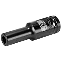 1/2 Inch Drive x 9mm Deep 6PT CR-MO Impact Socket for Removing Axle nut