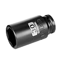 1/2 Inch Drive x 30mm Deep 6PT CR-MO Impact Socket for Removing Axle nut